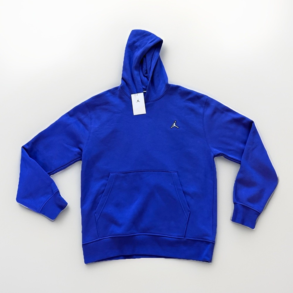 Jordan Brooklyn Fleece Pullover Hoodie Purple/blue Color Size Medium